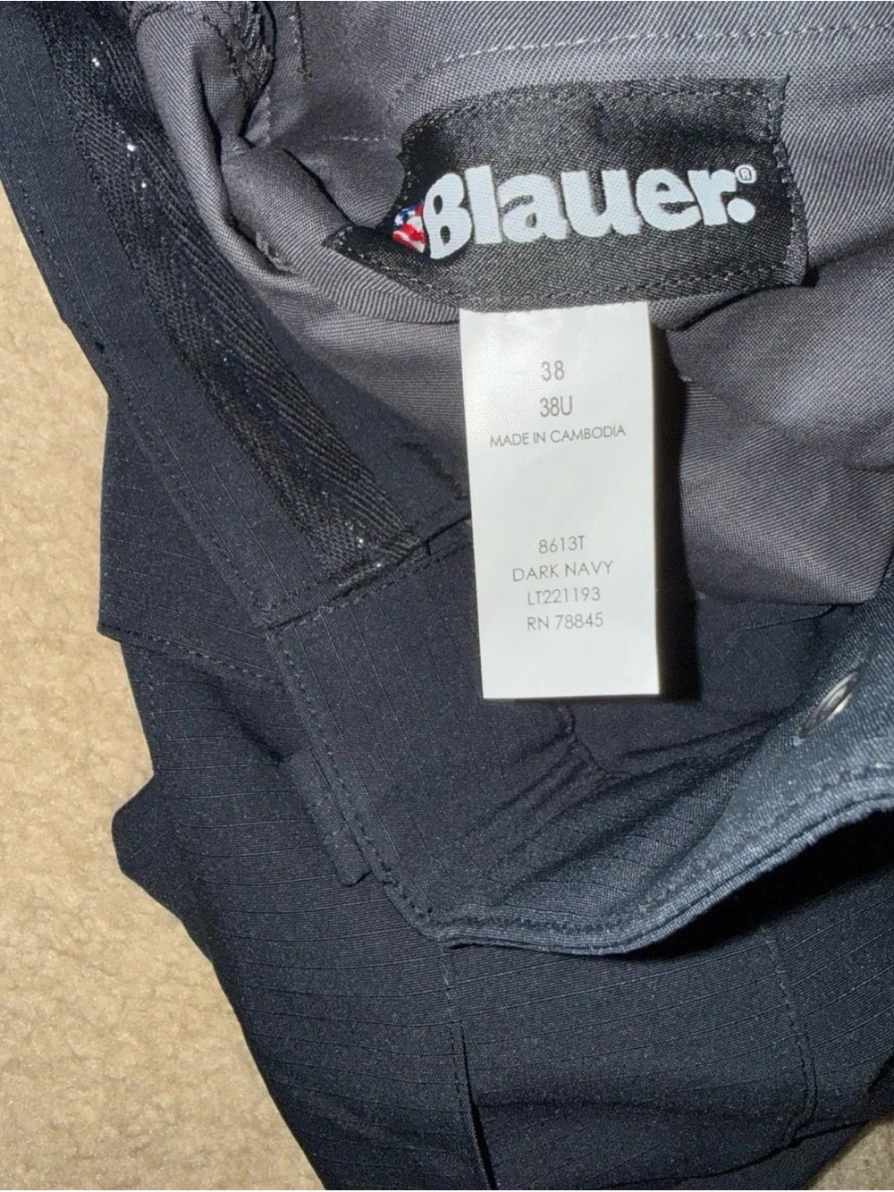 Men's dark navy pants